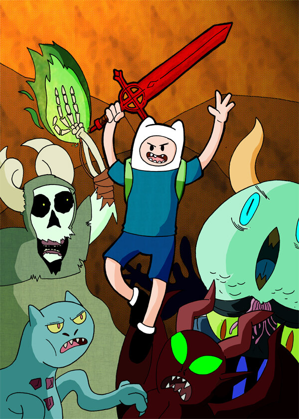 64 - Adventure Time - What time is it colour.jpg