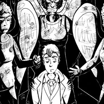 Doctor Who - The Angels Have The Phone Box - Fan Art - Heavy Inks