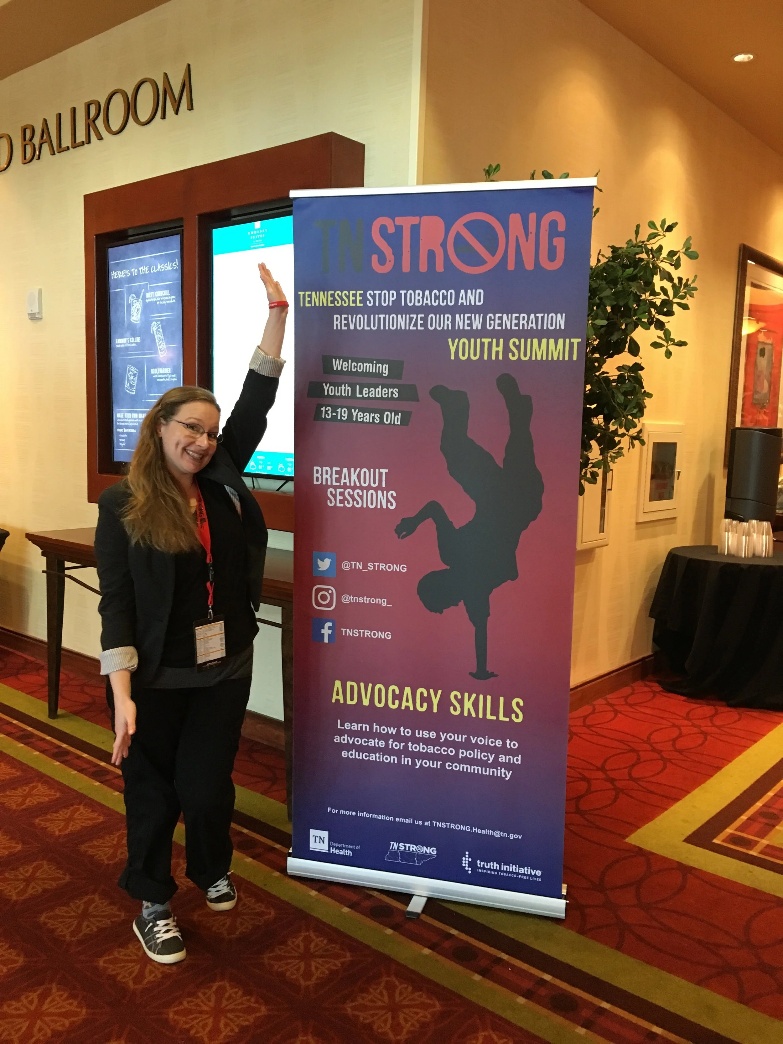 Dr. Madeline Ellis at the Tennessee Tobacco Youth Summit