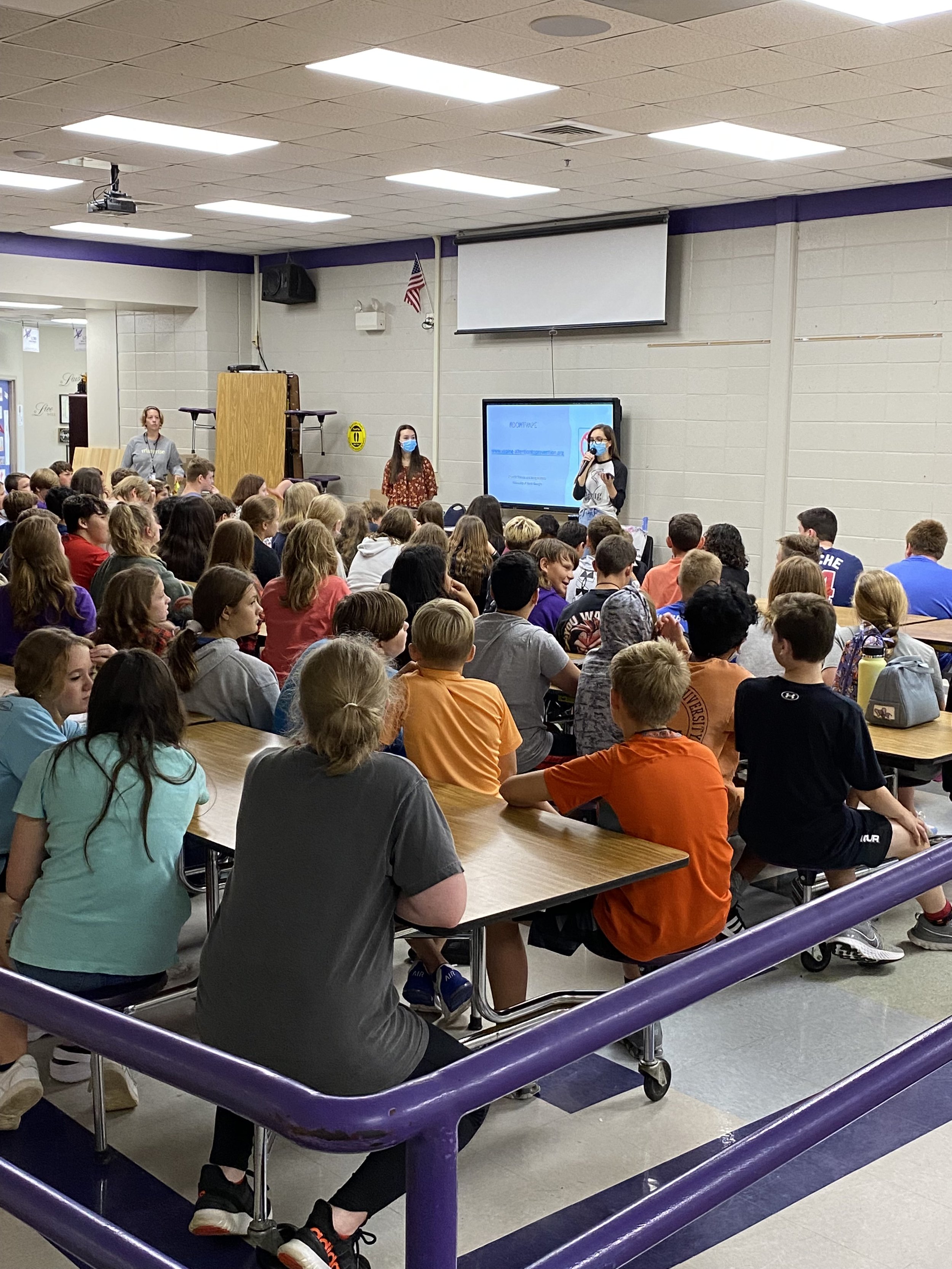 VA2P UNG presenting at middle schools in Hall County (Georgia)