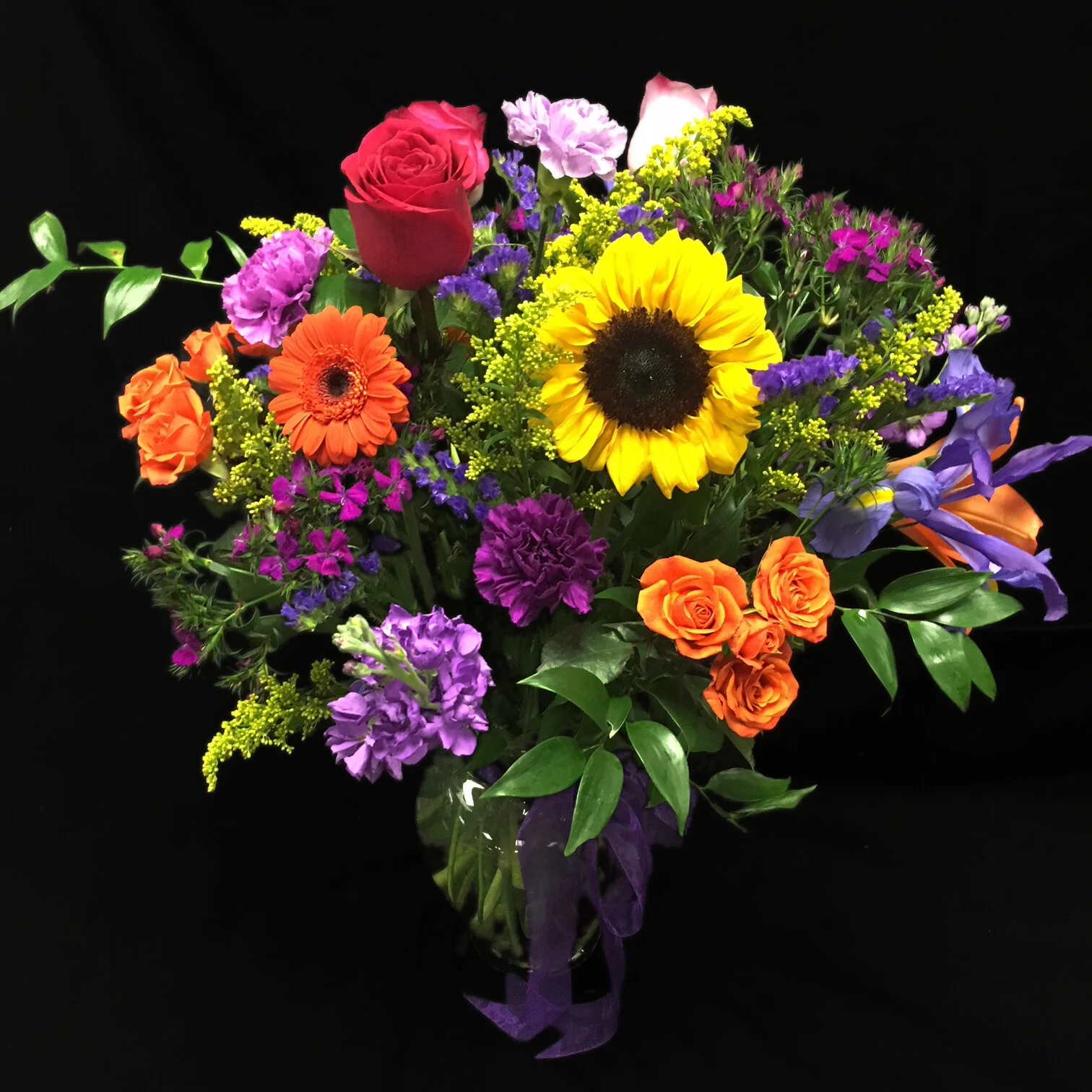 Large Bright Spring Vase Arrangement 