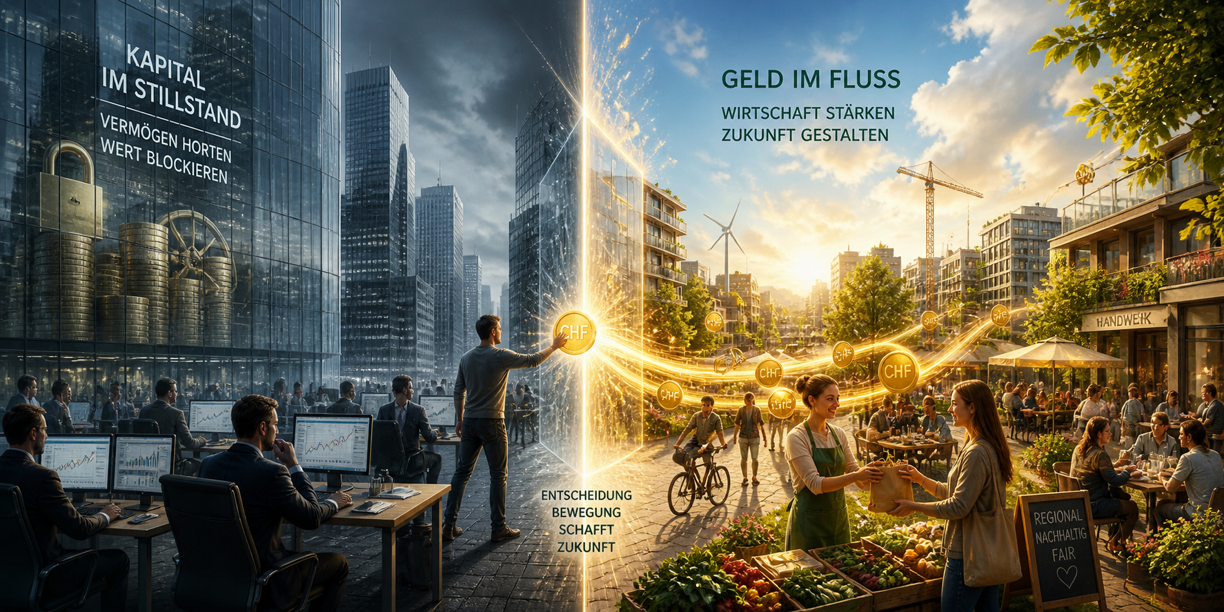 Fliessendes Geld in der Humanen Marktwirtschaft 
