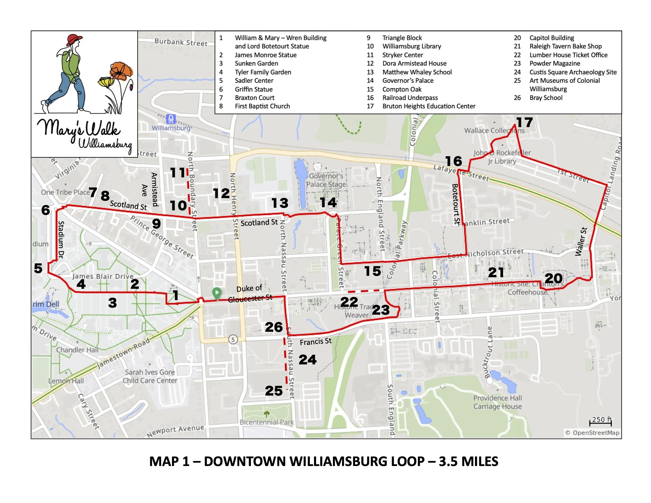 Mary's Walk Williamsburg — BikeWalk Williamsburg