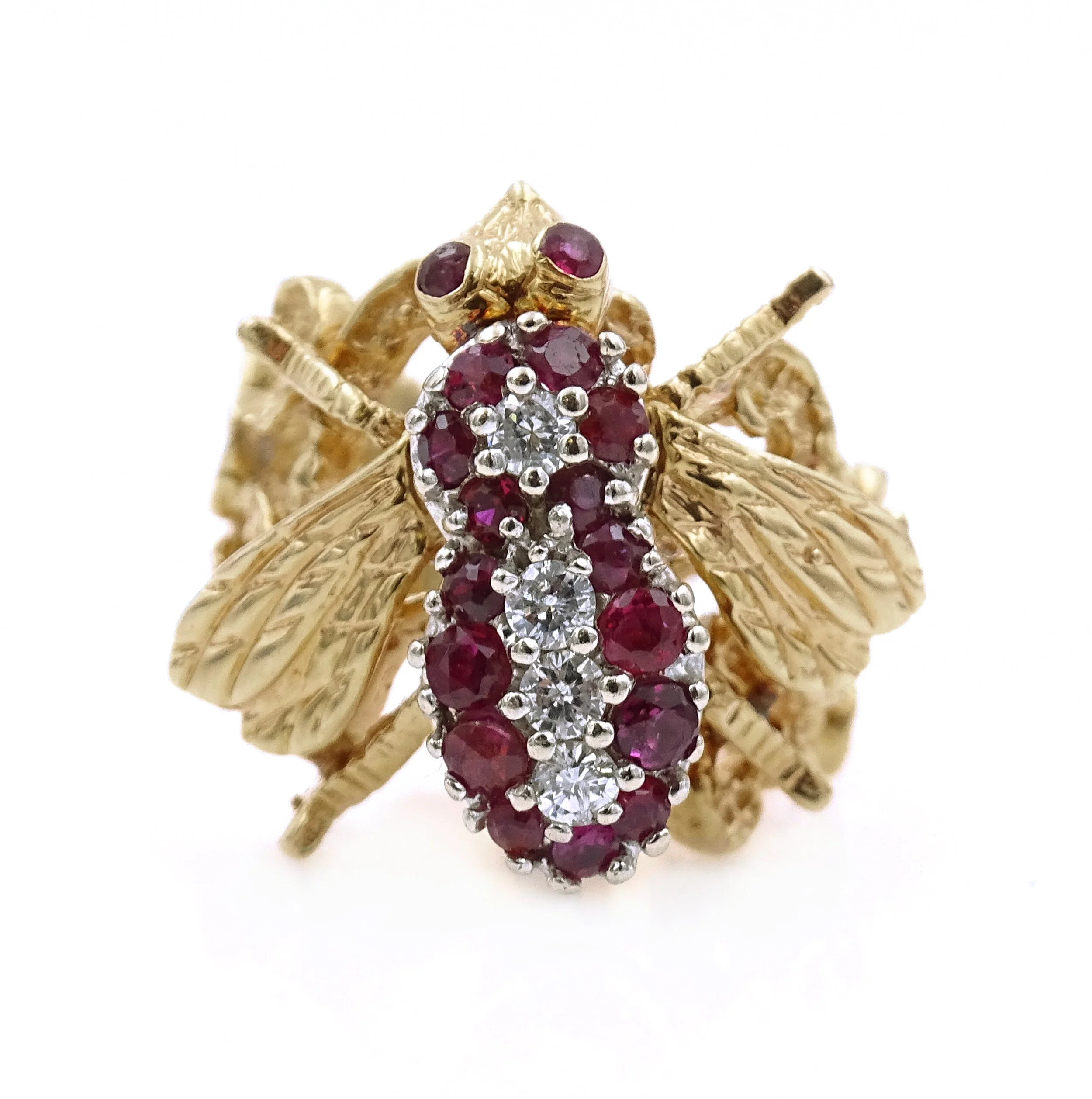 14kt Yellow and White Gold Ruby and 
