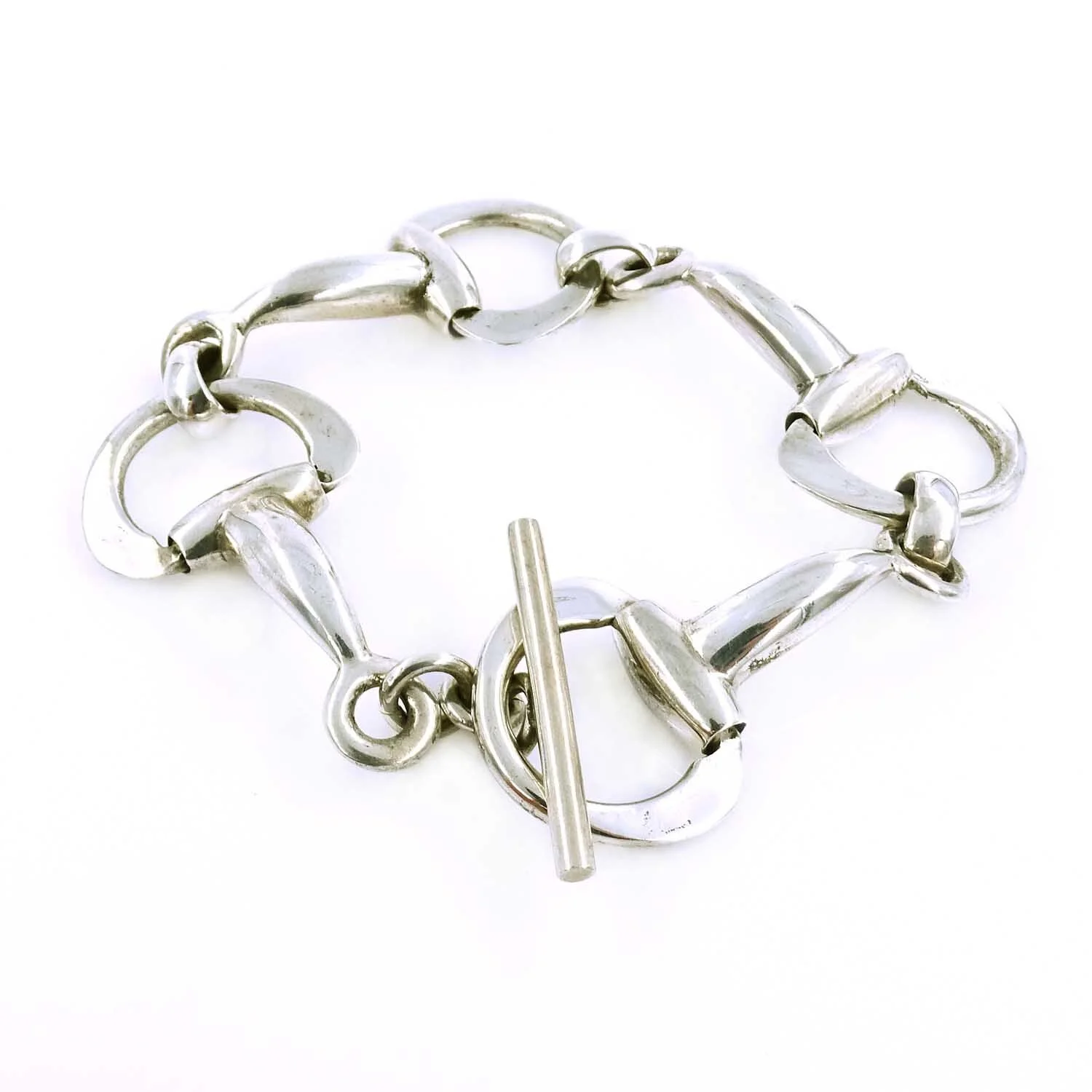 Vintage Silver Gold Horsebit Ring 10K925｜ファッション