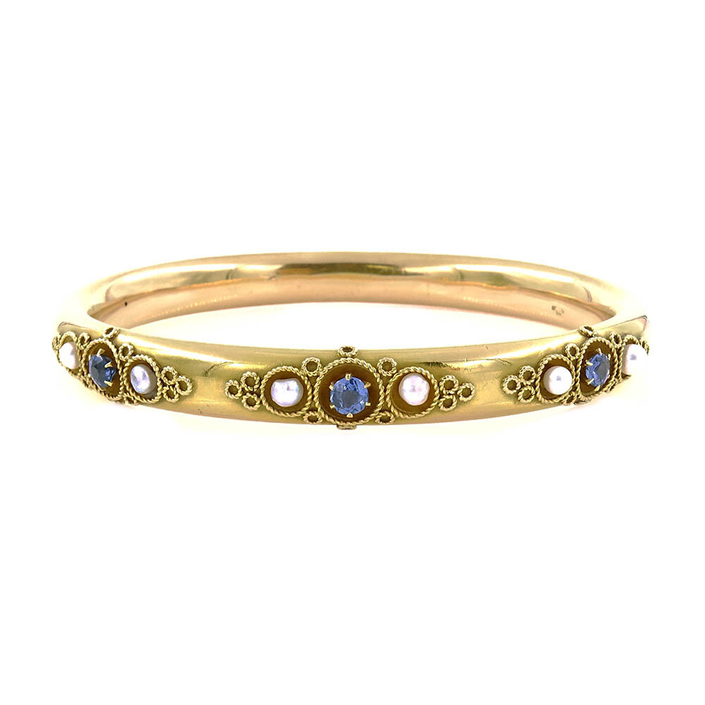 Clark & Company Sapphire Pearl Bracelet