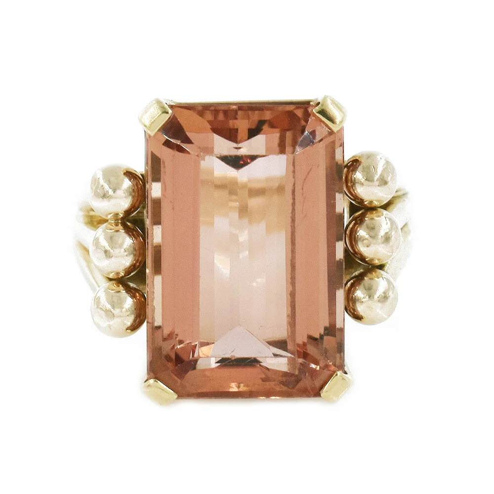 Precious Imperial Topaz Gold Ring