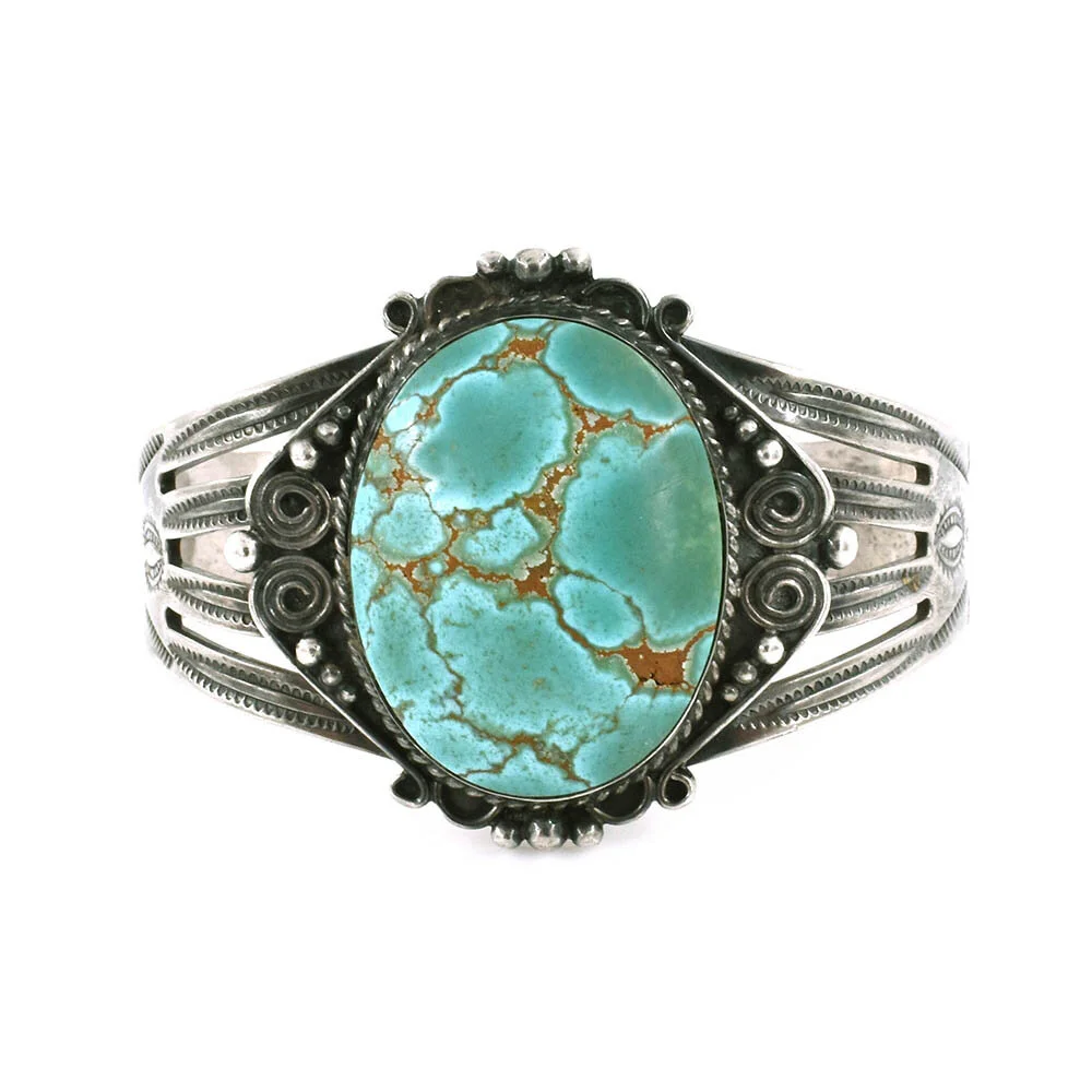 Harvey Turquoise Silver Cuff Bracelet