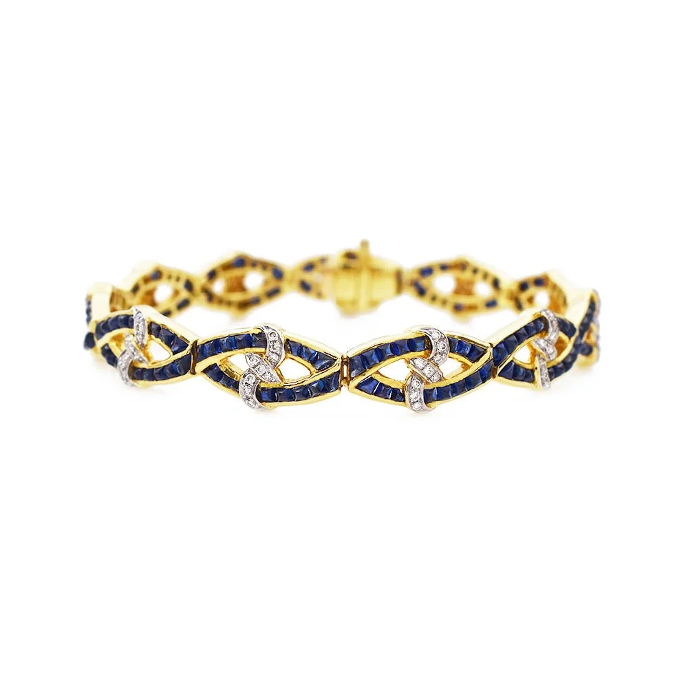 Le Vian Sapphire Diamond Bracelet Gold