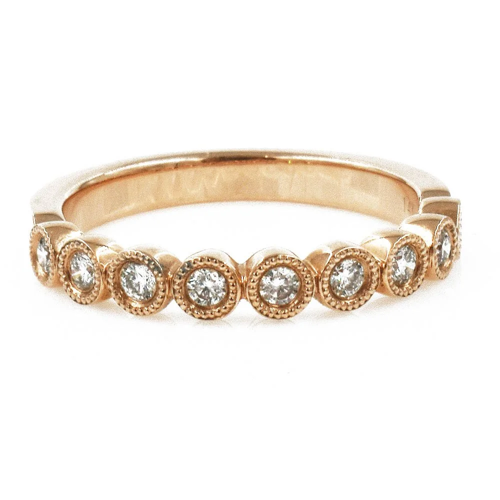 Diamond Stacking Band Ring Gold 0.26 Total Carats