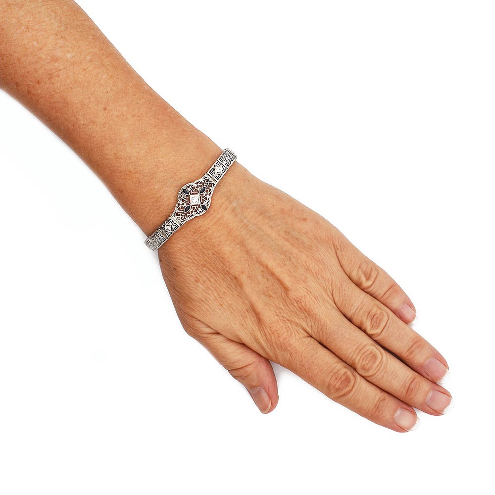 28+ Art Deco Sapphire Diamond Bracelet