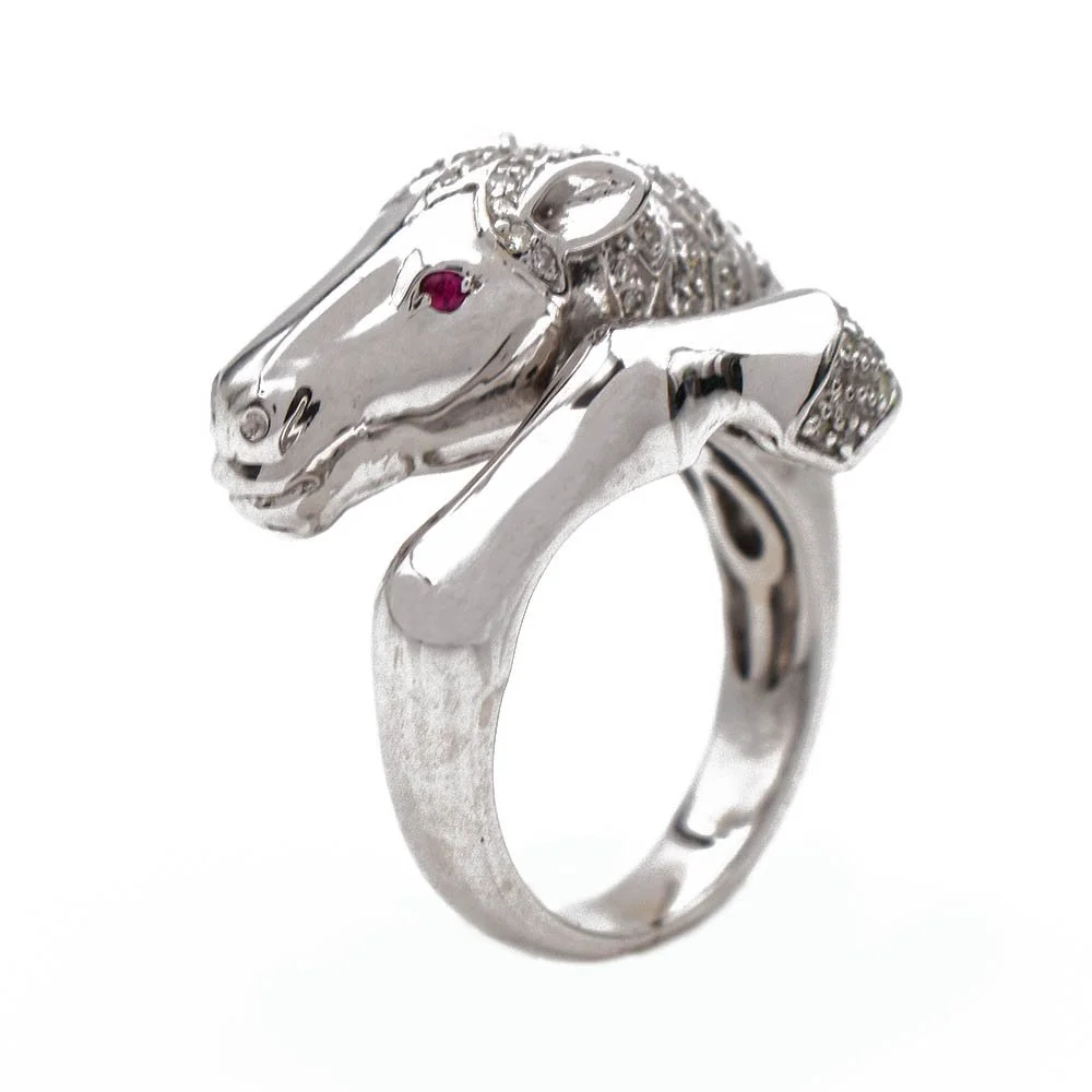 Effy Diamond Horse Bypass Ring