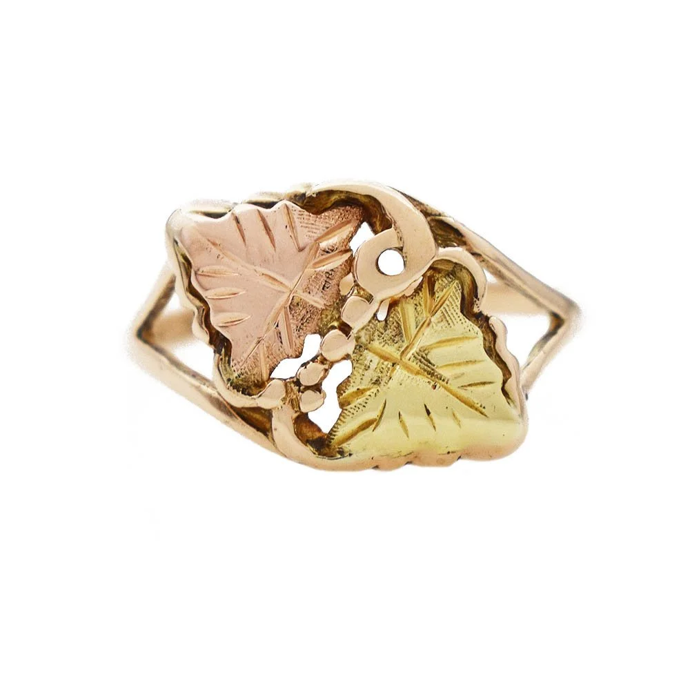 Black Hills Gold Leaf Ring