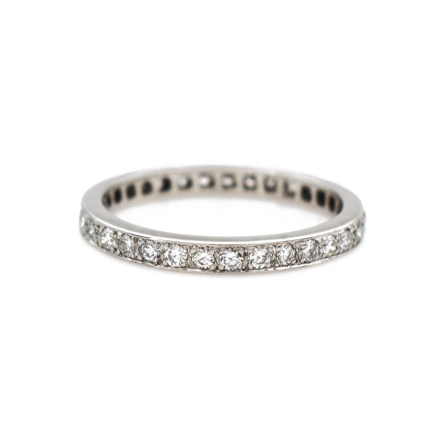 Diamond Eternity Band Ring White Gold
