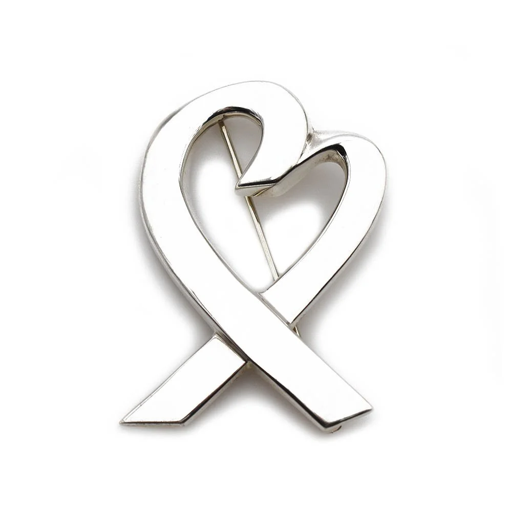 Paloma Picasso Loving Hearts Brooch Silver