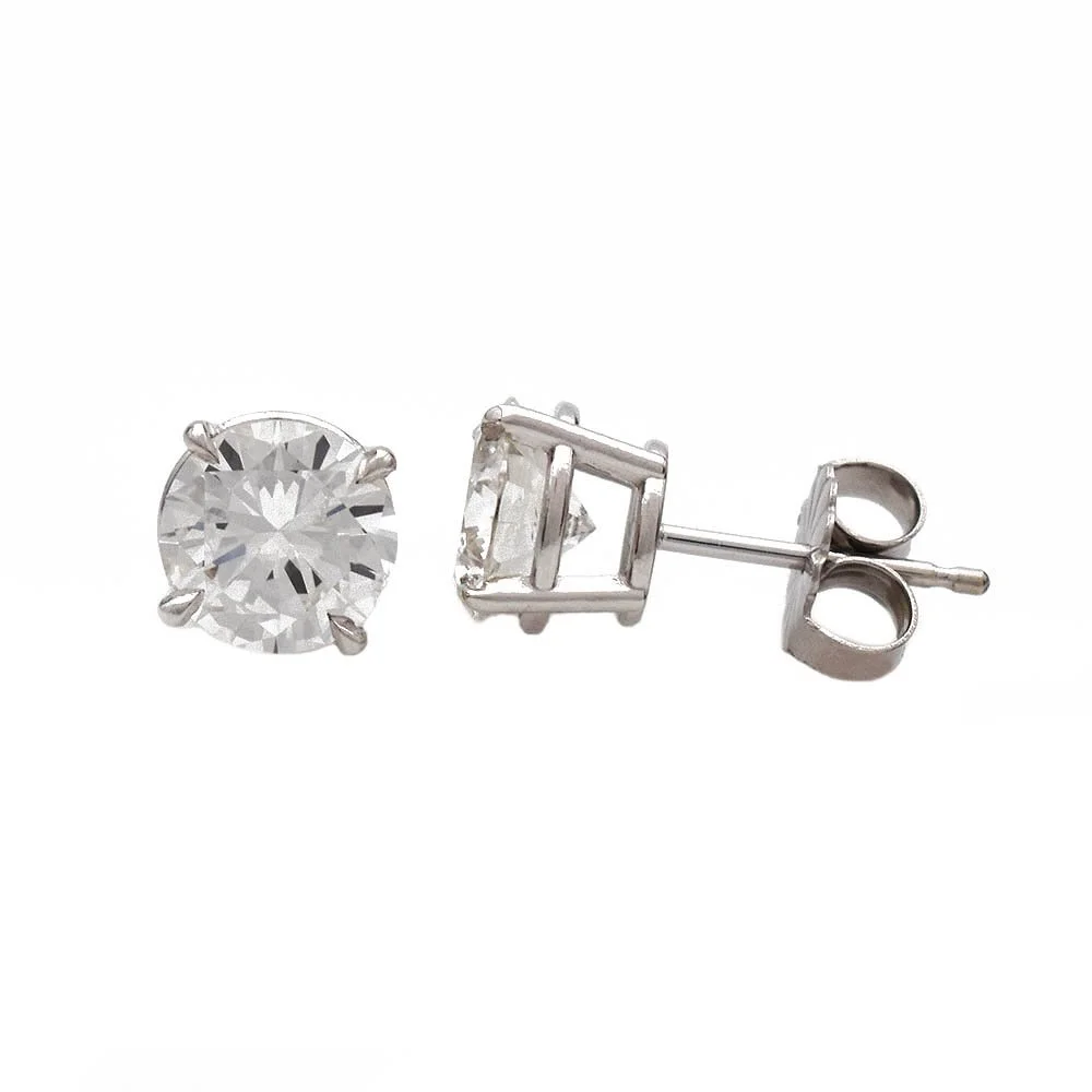 Diamond Stud Earrings with GIA Reports