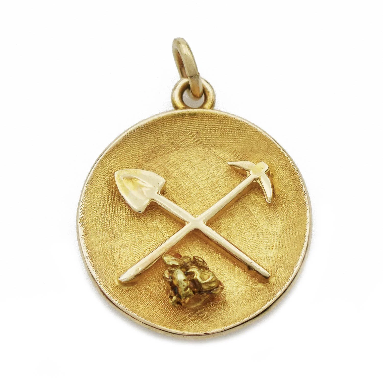 Cripple Creek Gold Mining Theme Pendant Gold