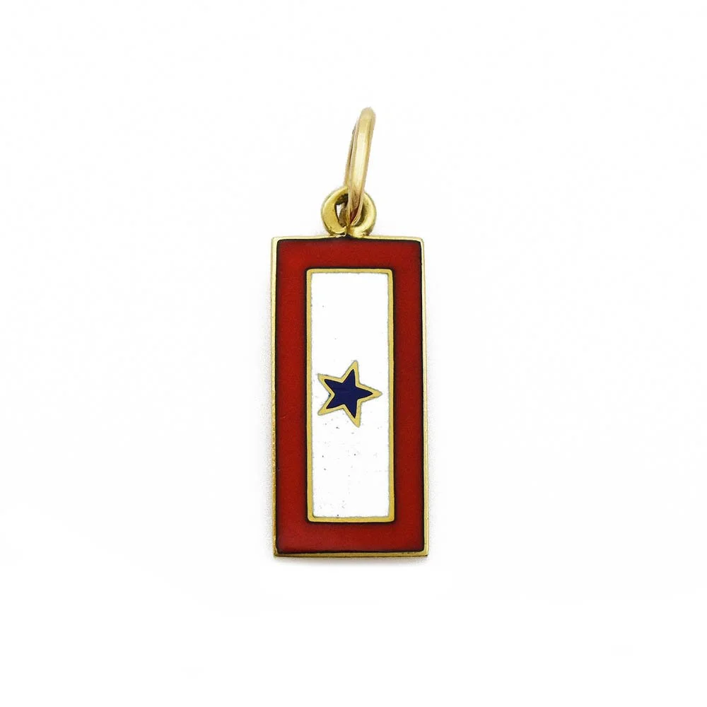 Cartier WWII Patriot Son In Service Pendant Gold
