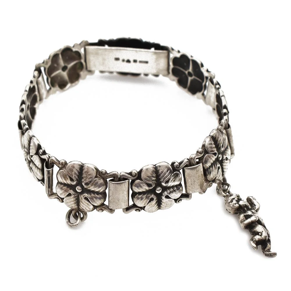 Gustaf Dahlgren Flower Silver Bracelet