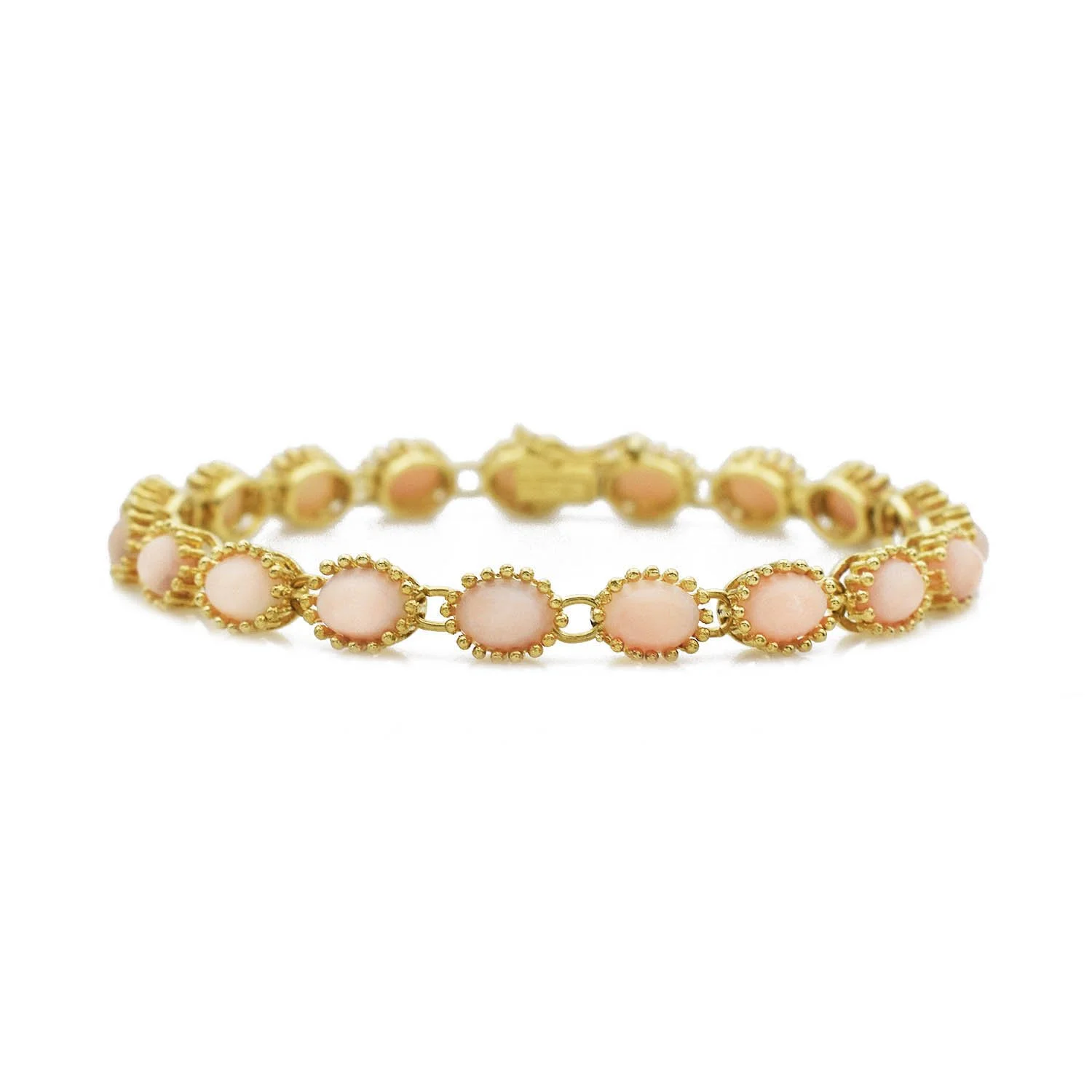 Angel Skin Coral Bracelet Gold