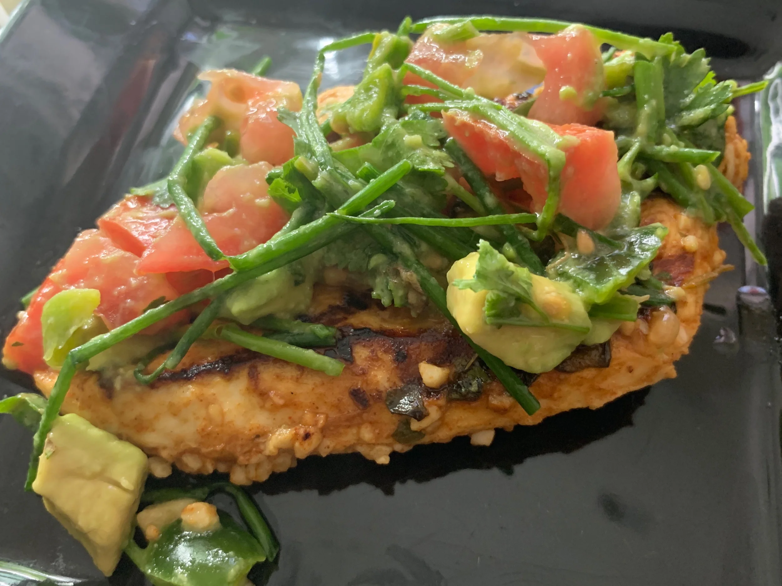 Grilled Chicken with Avocado Salsa