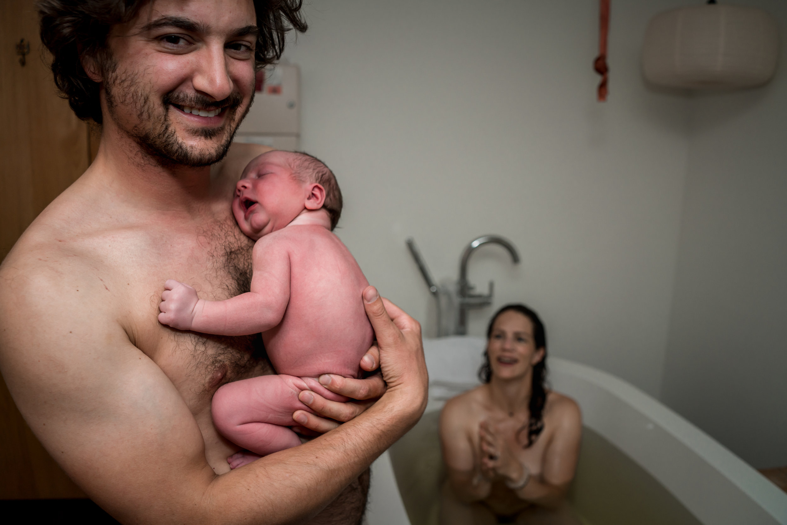 Postpartum Herbal Bath Dad Skin to Skin Birth Center
