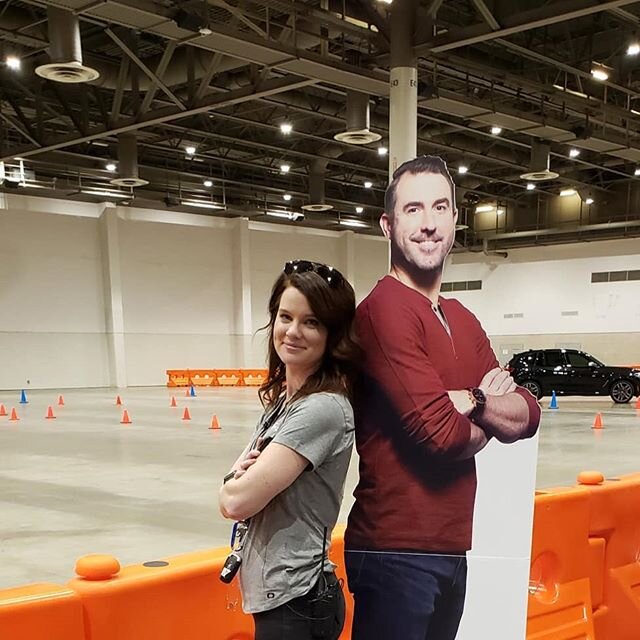 Our team gets up, gets it done, and has fun #behindthewheel #rideanddrive #hias #houston #autoshow #nrgcenter #ford