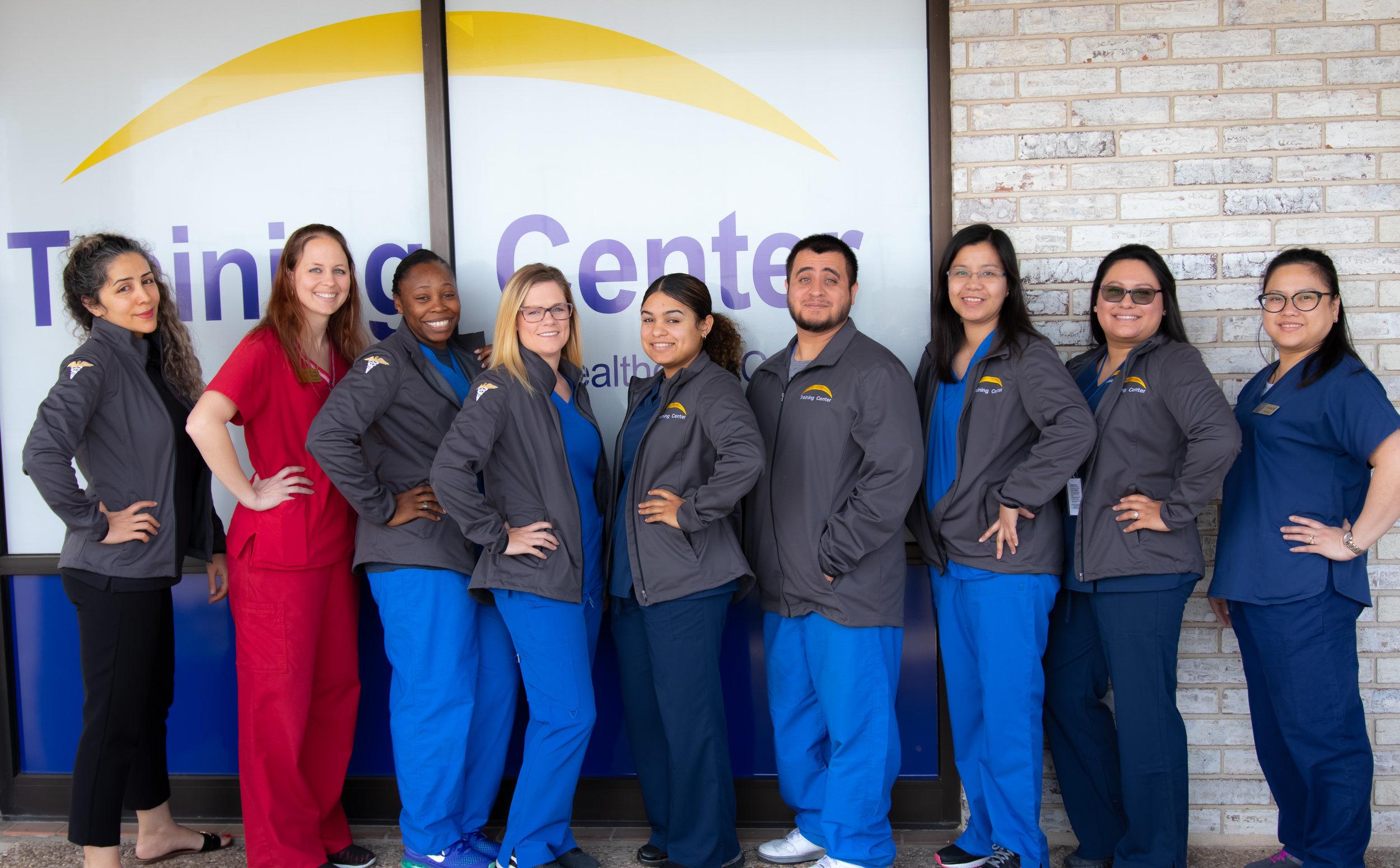 Students and Bianca Kanaanian at The Training Center of Central Texas