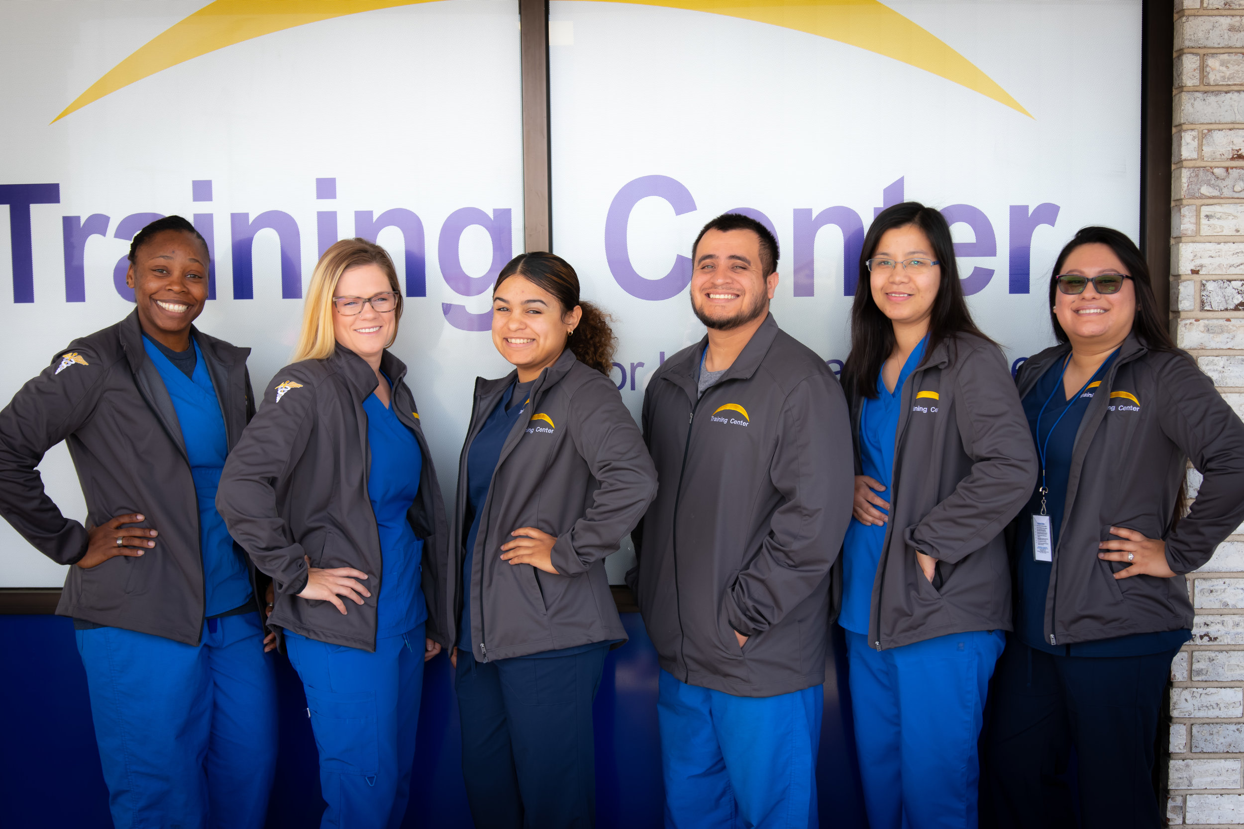 Medical Students in front of The Training Center of Central Texas