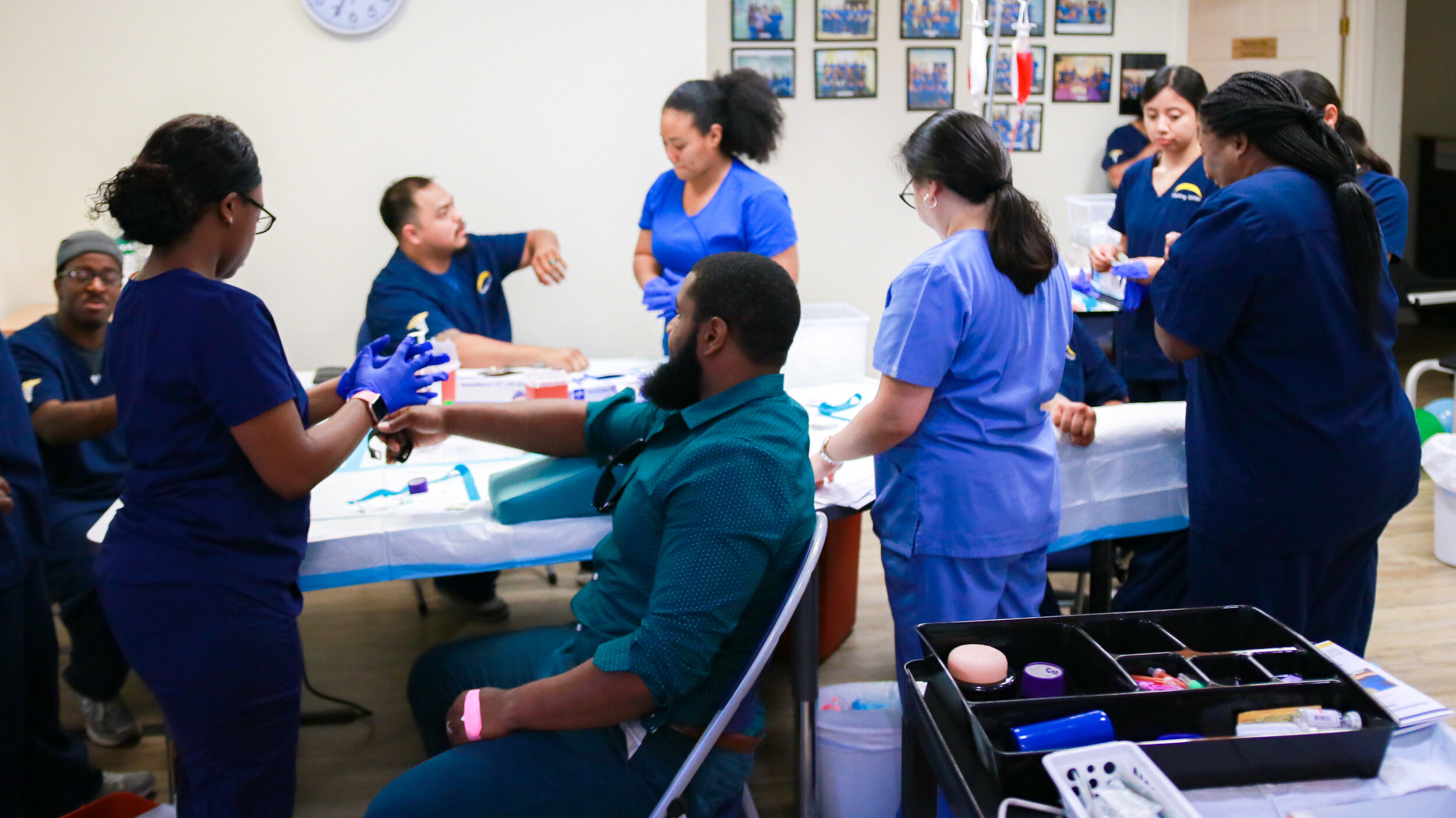 Phlebotomy Students at the Training Center of Central Texas