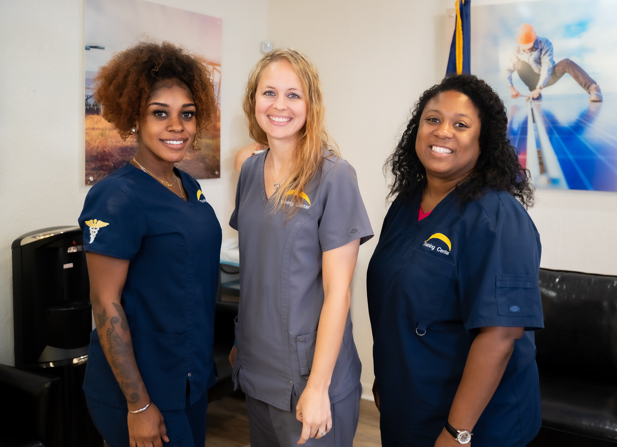 Three Medical Trainees at The Training Center of Central Texas