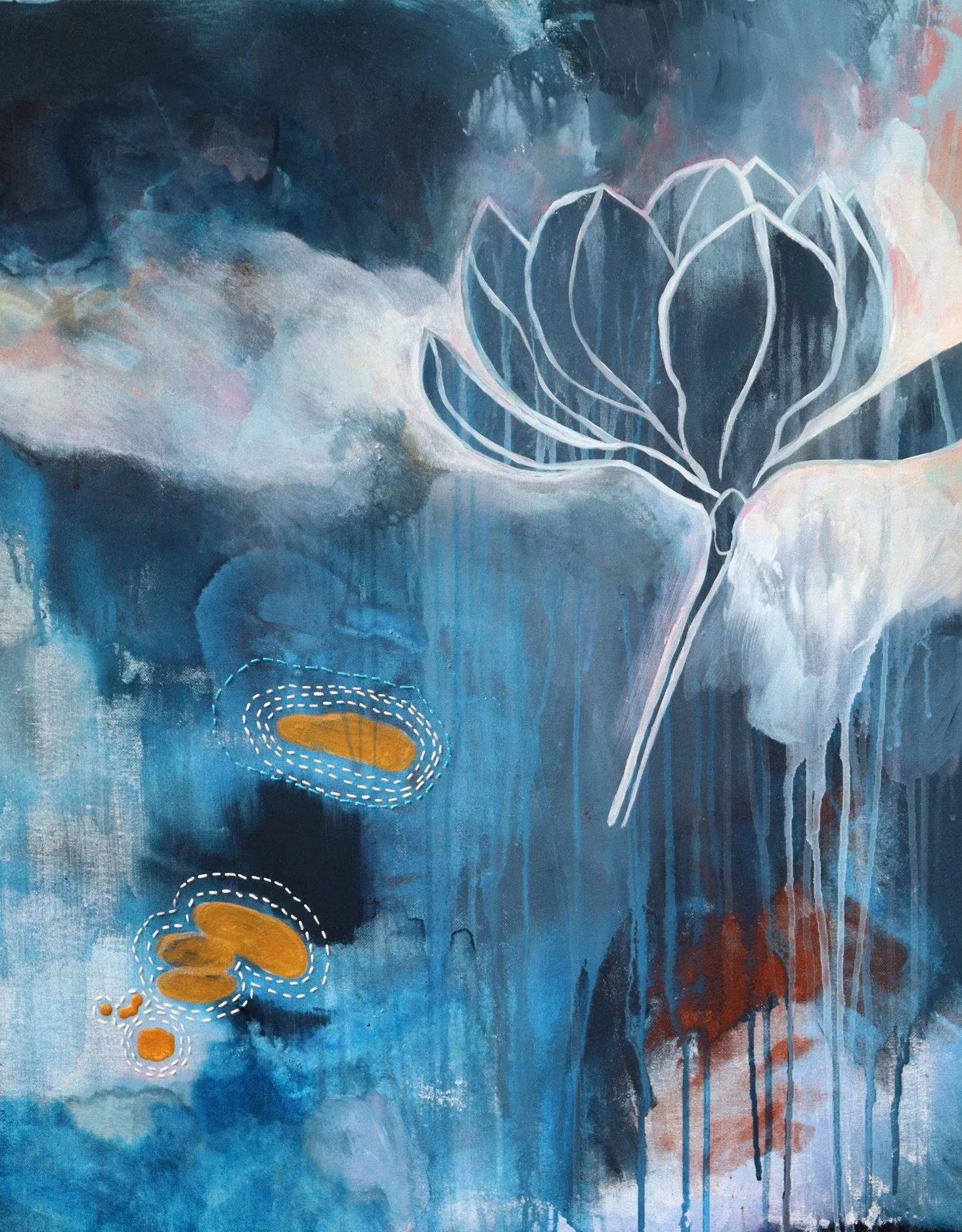 Magnolia Rain_Johnson_acrylic and stitching_30x24_975.jpg