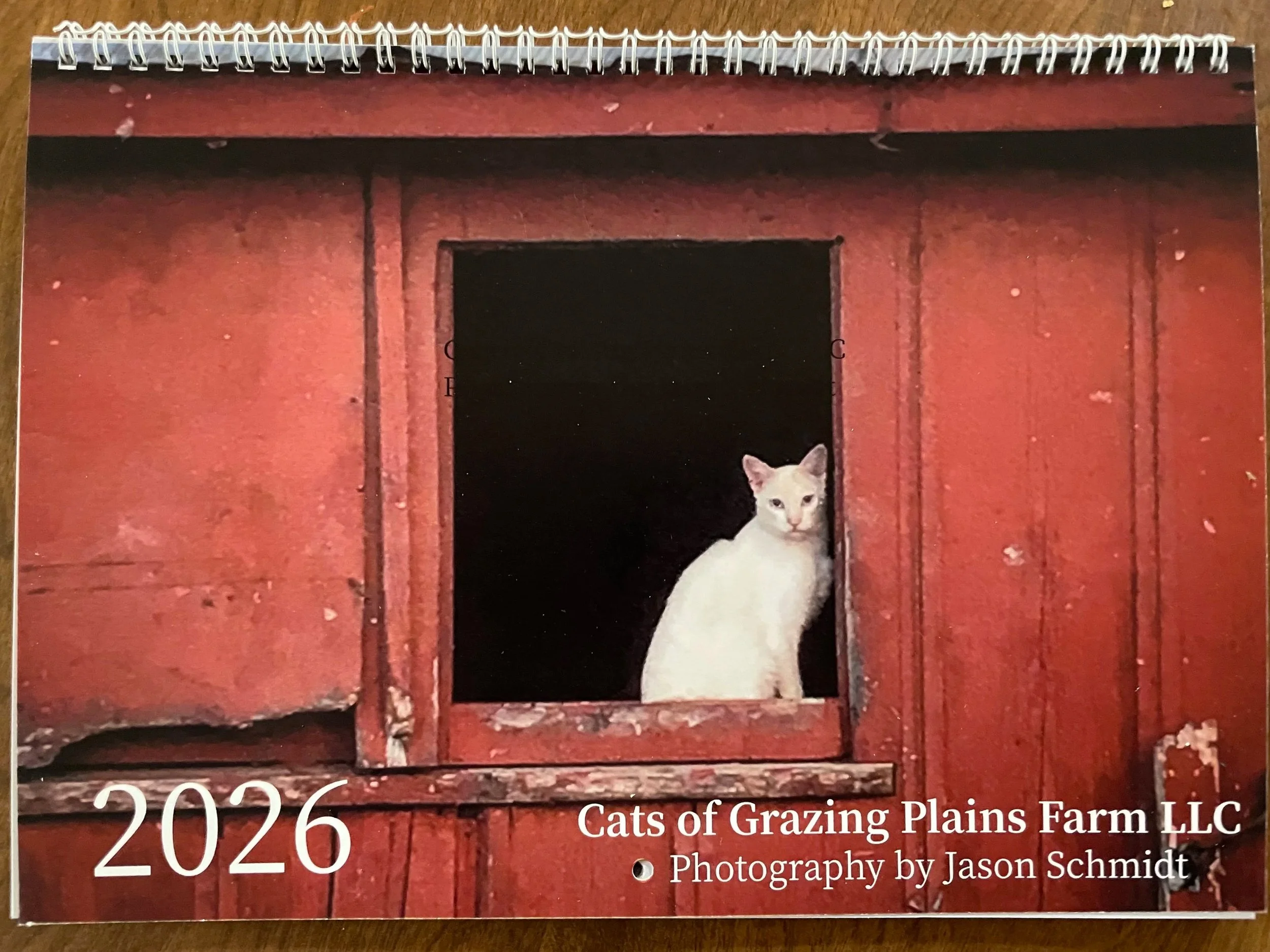 2026 Grazing Plains Farm Cat Calendar