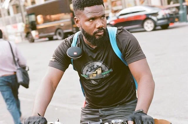 man on bike, 2020. | #35mm #portra400 #nycspc