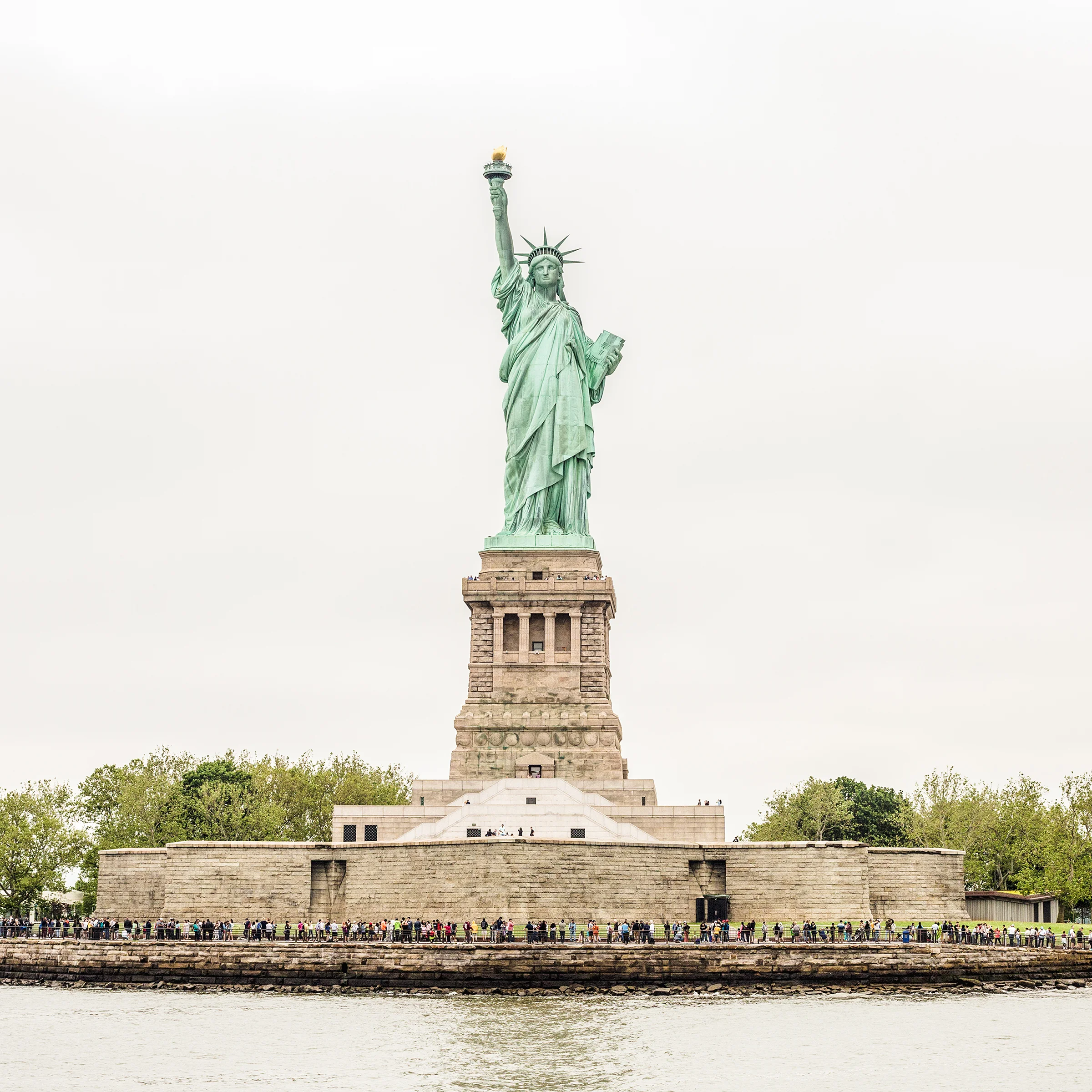 © Lisa Vollmer A Self-Portrait with the Statue of Liberty, New York City 2019 30 x 30 inch Archival Pigment Print