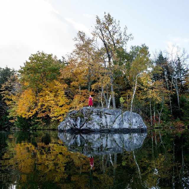 &copy; Lisa Vollmer A Self-Portrait in the Berkshires, 2019.
:
:
thank you @russbelangerfishing #fallfoliage #lake #rock #reddress #reflection #naturephotography #fineartphotography #colors #nature #water #berkshires #theberkshires