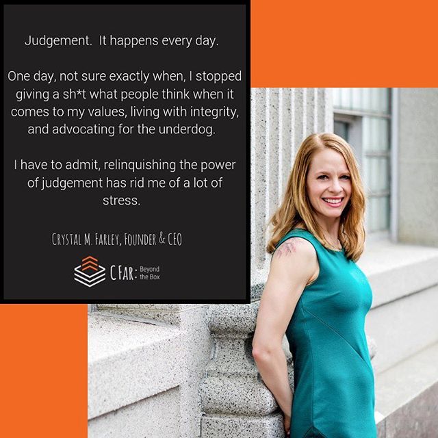 I remember feeling really insecure about my ex-husband's new relationship post-divorce and was constantly comparing myself and (of course) finding fault with her. I can remember times at work when I was scared to speak up for fear of what the others would say about me or wondered if they would think my ideas were not good enough.⠀
⠀
I remember my first credible (or worth remembering) therapist asked me once why I judged people. I realized that I judged mostly because I was jealous or envious that people had a certain confidence, that they spoke up, that they had good ideas. I realized that I wanted to be more like the people that I was judging.⠀
⠀
Then I stopped giving a sh*t. I began practicing the discomfort of putting myself out there in meetings, at bars, with friends. Over some time, this whole living life in a judge-free zone has become easier. I decided if I don't want to be judged, then I won't judge. I slip up, I catch myself, but overall I live an honest life with integrity and strong values. ⠀
⠀
Be who you want to be, not the person that you are creating stories about in your head. People aren't judging you, they want to be you.