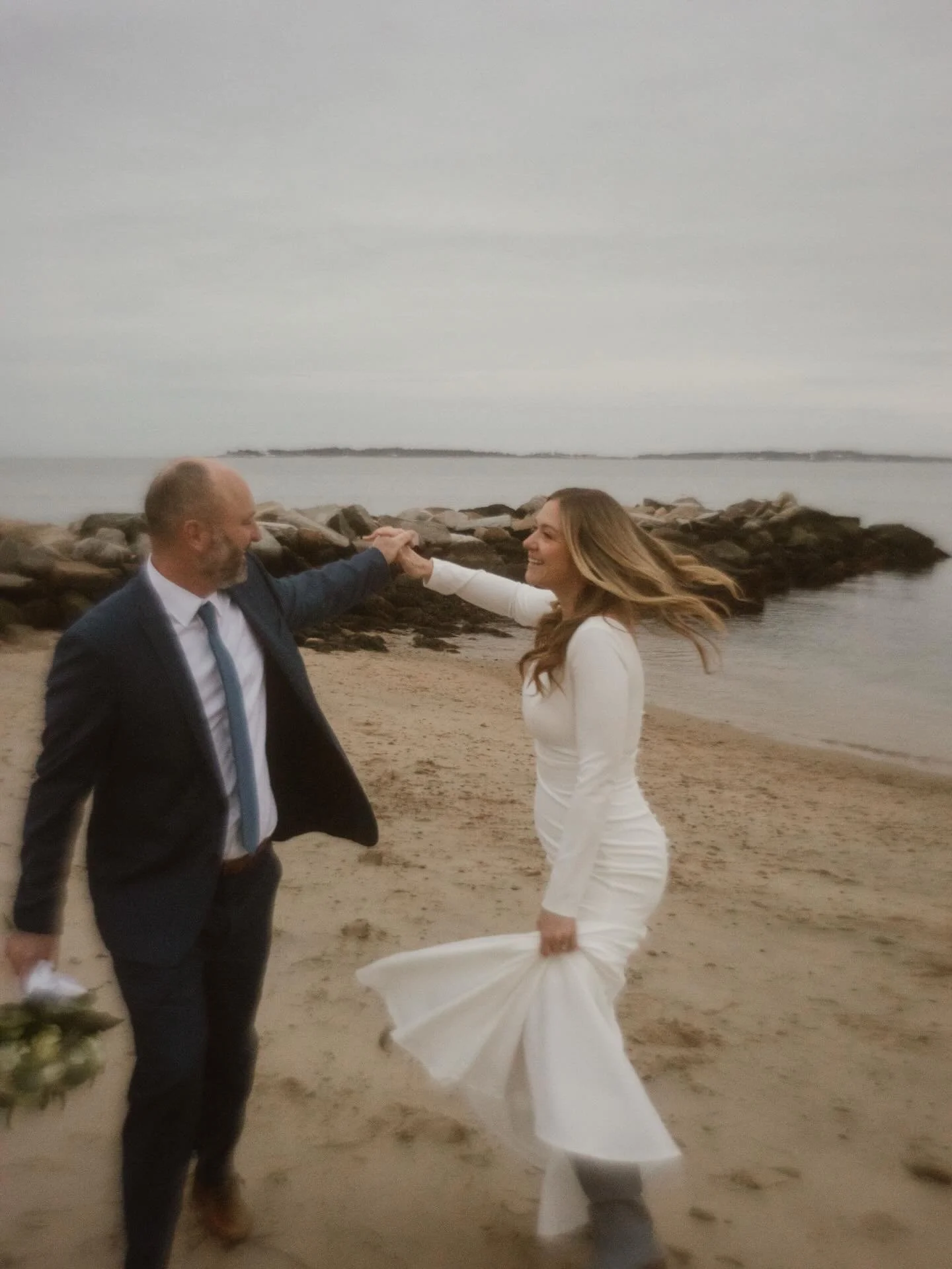 What a beautiful little off-season elopement on the coast&hellip;