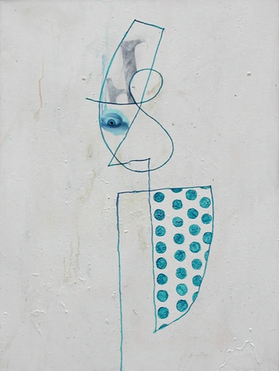 Marker Portrait with Blue Eye, 1997-2000