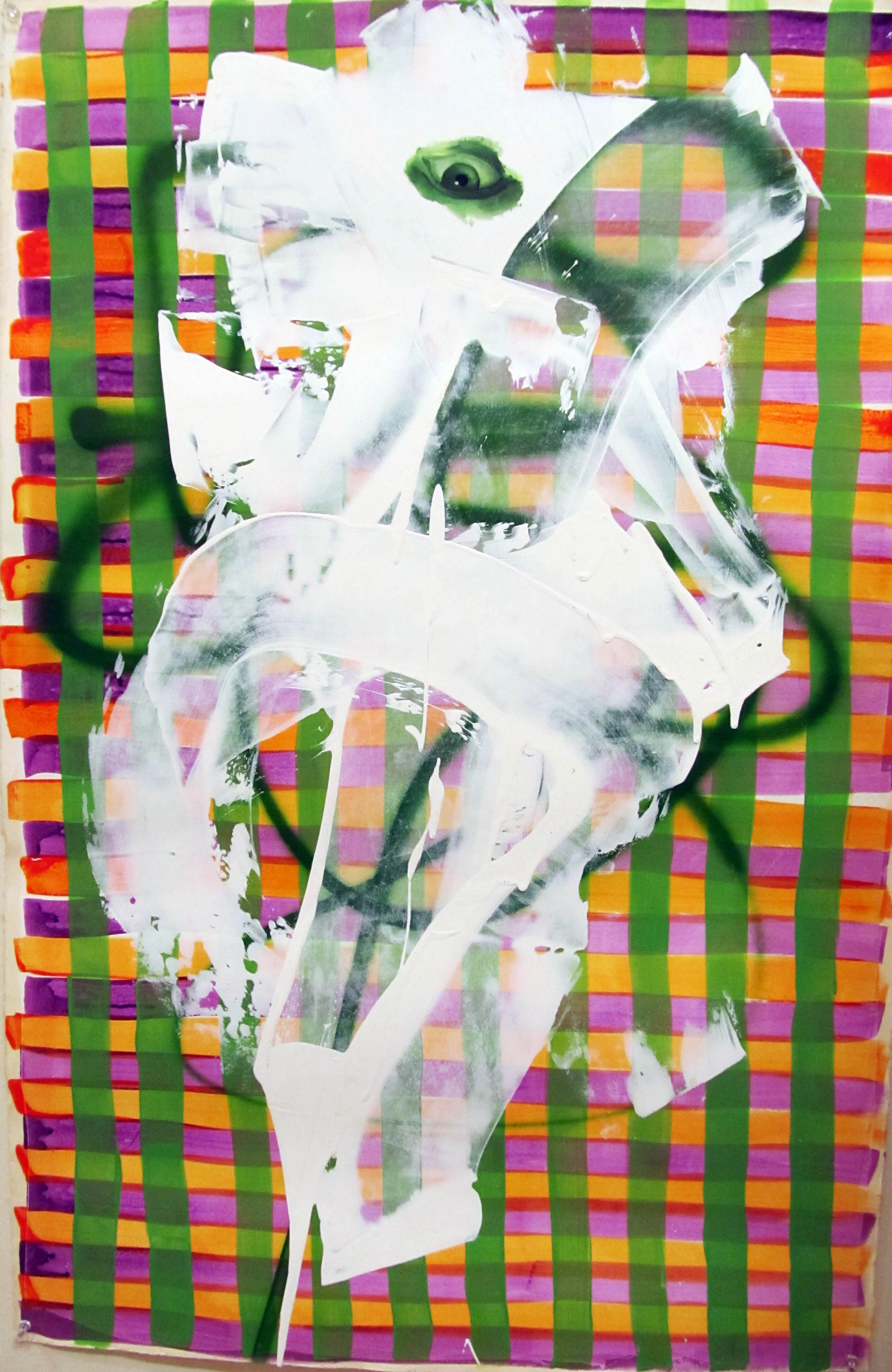 Untitled Portrait with Green Painted Eye, 2001
