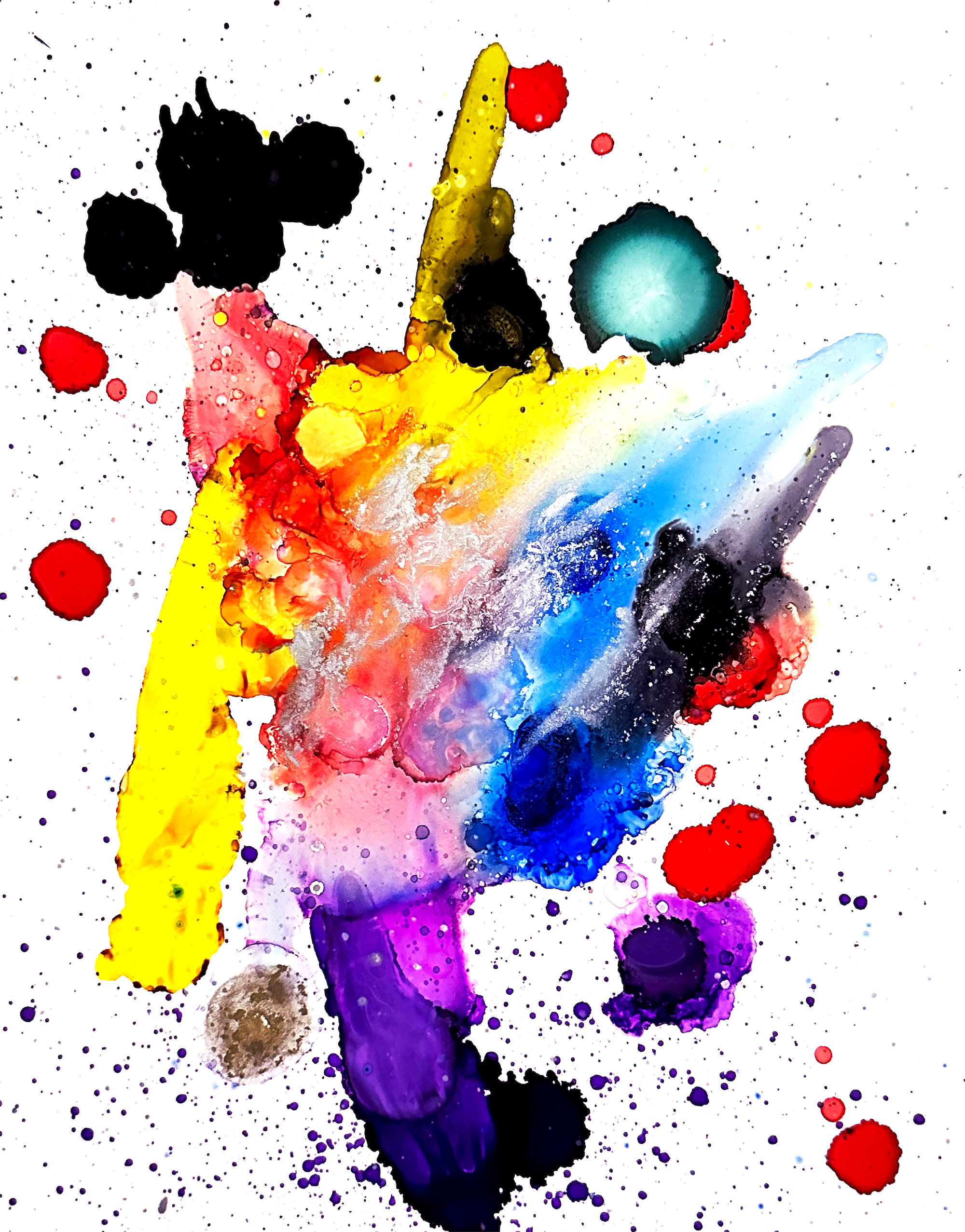 fillette Alcohol ink on Medium Yupo (14 x 11 in.) New York, 2024