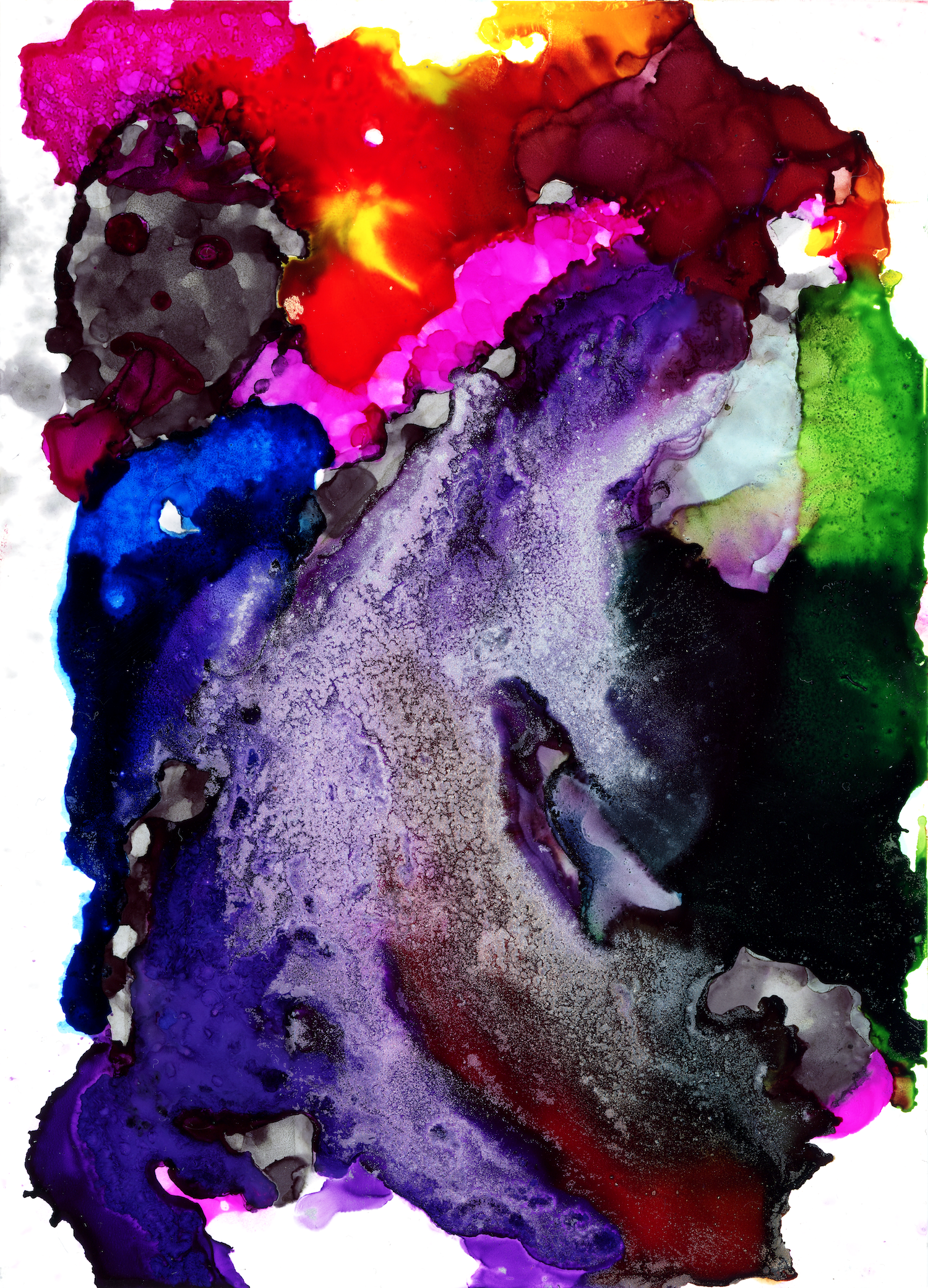 strain Alcohol ink on Heavy Yupo (7 x 5 in.) New York, 2024