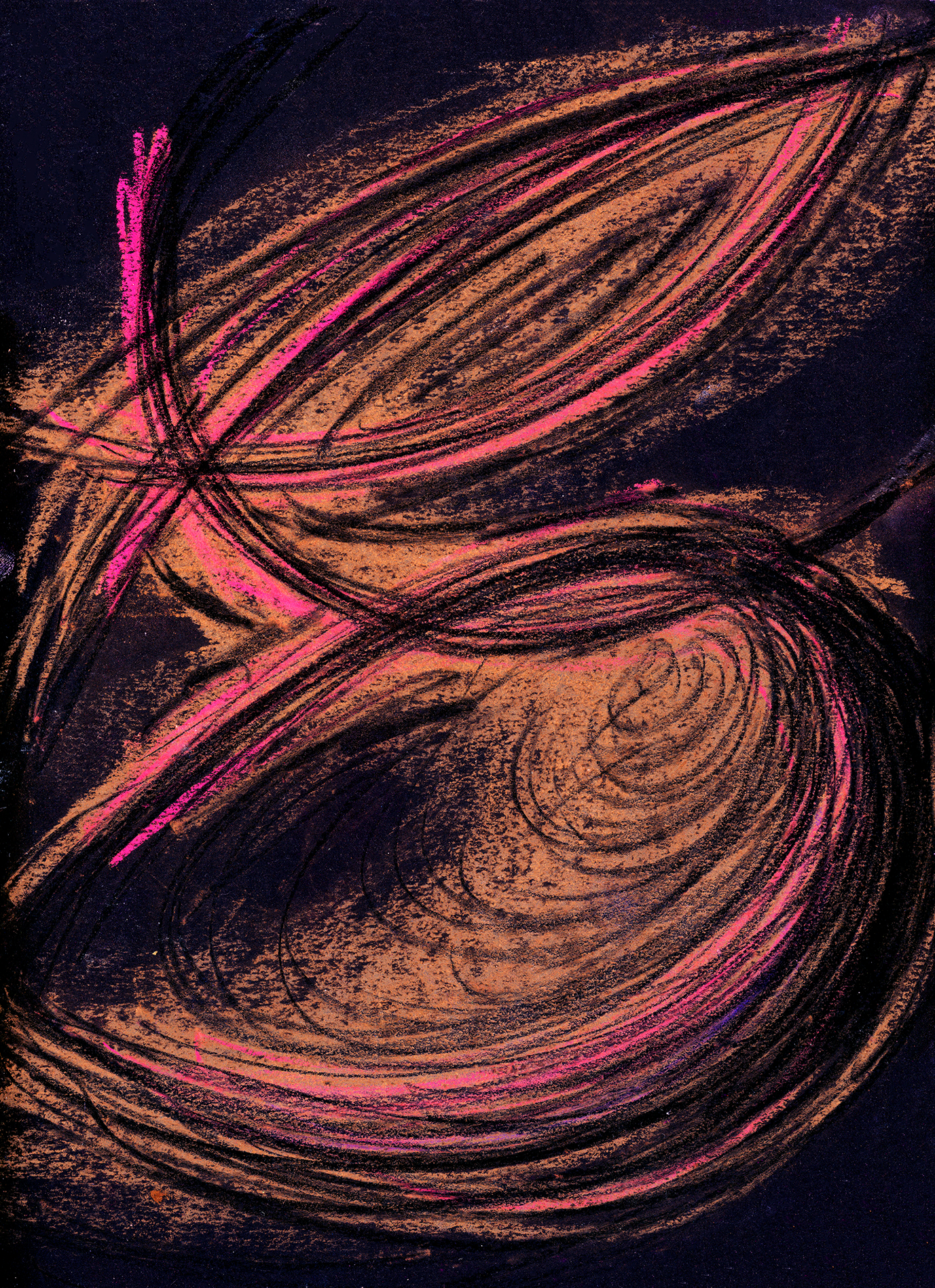 4 Pastel on Black Paper (12 x 9 in.) New York, 2022