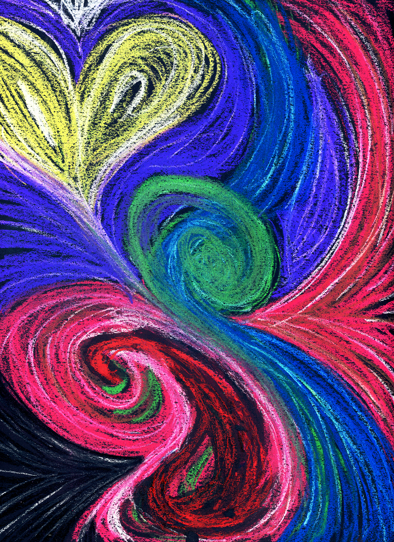 climax Pastel on Black Paper (12 x 9 in.) New York, 2022