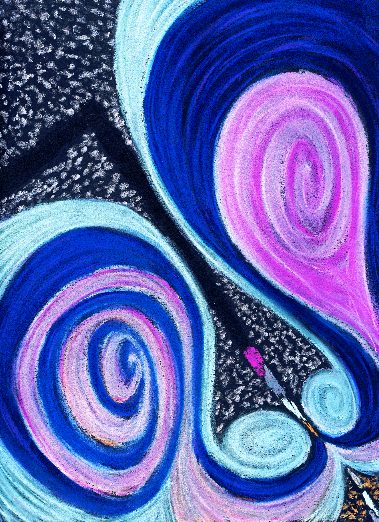 alter Pastel on Black Paper (12 x 9 in.) New York, 2022