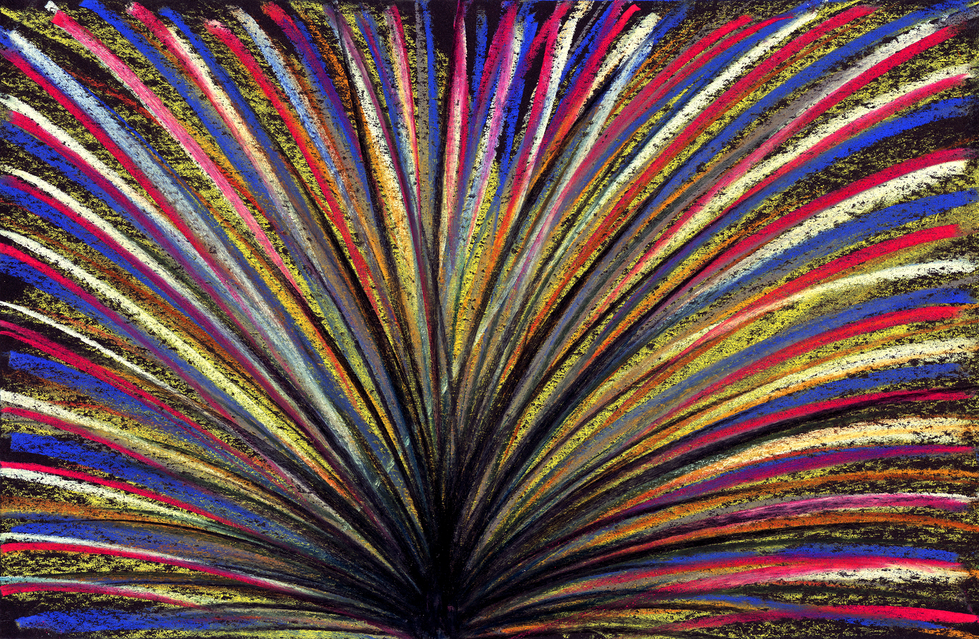 navel Pastel on Black Paper (5.5 x 8.5 in.) New York, 2022