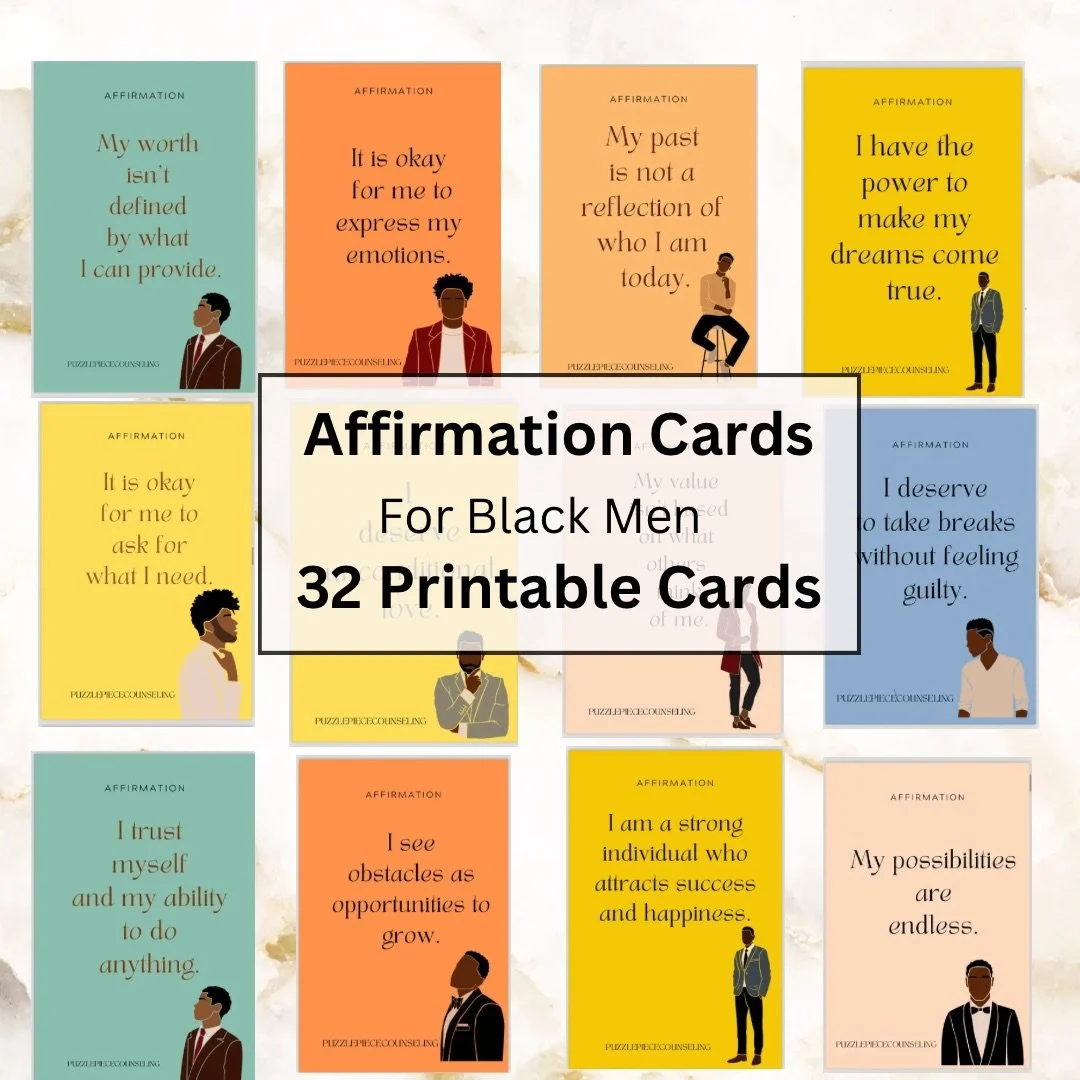 Digital Affirmation Cards For Black Men