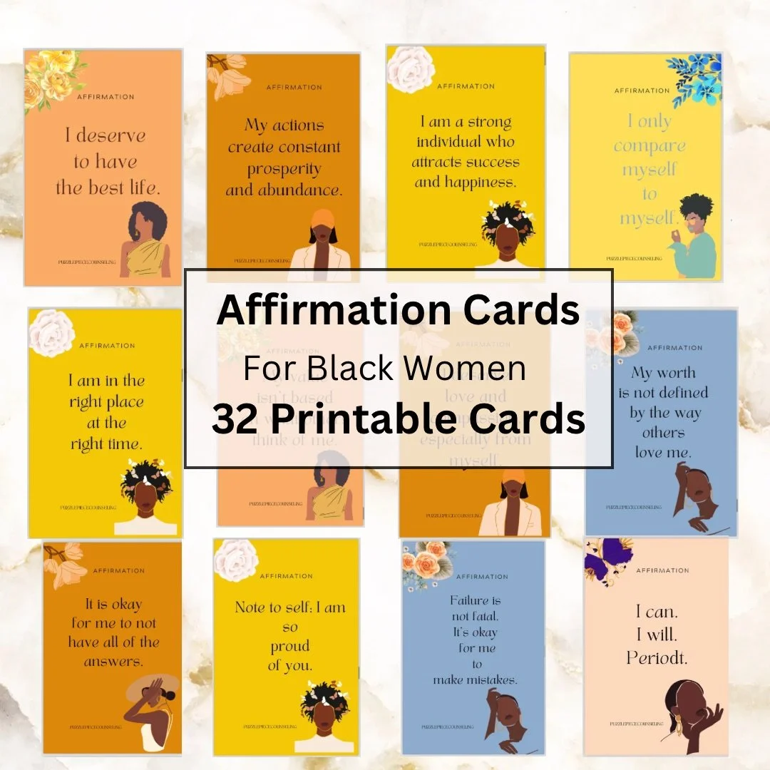 Digital Affirmation Cards for Black Women