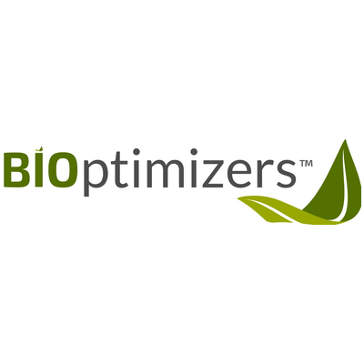 Logo for BIOptimizers featuring text and a stylized leaf design.