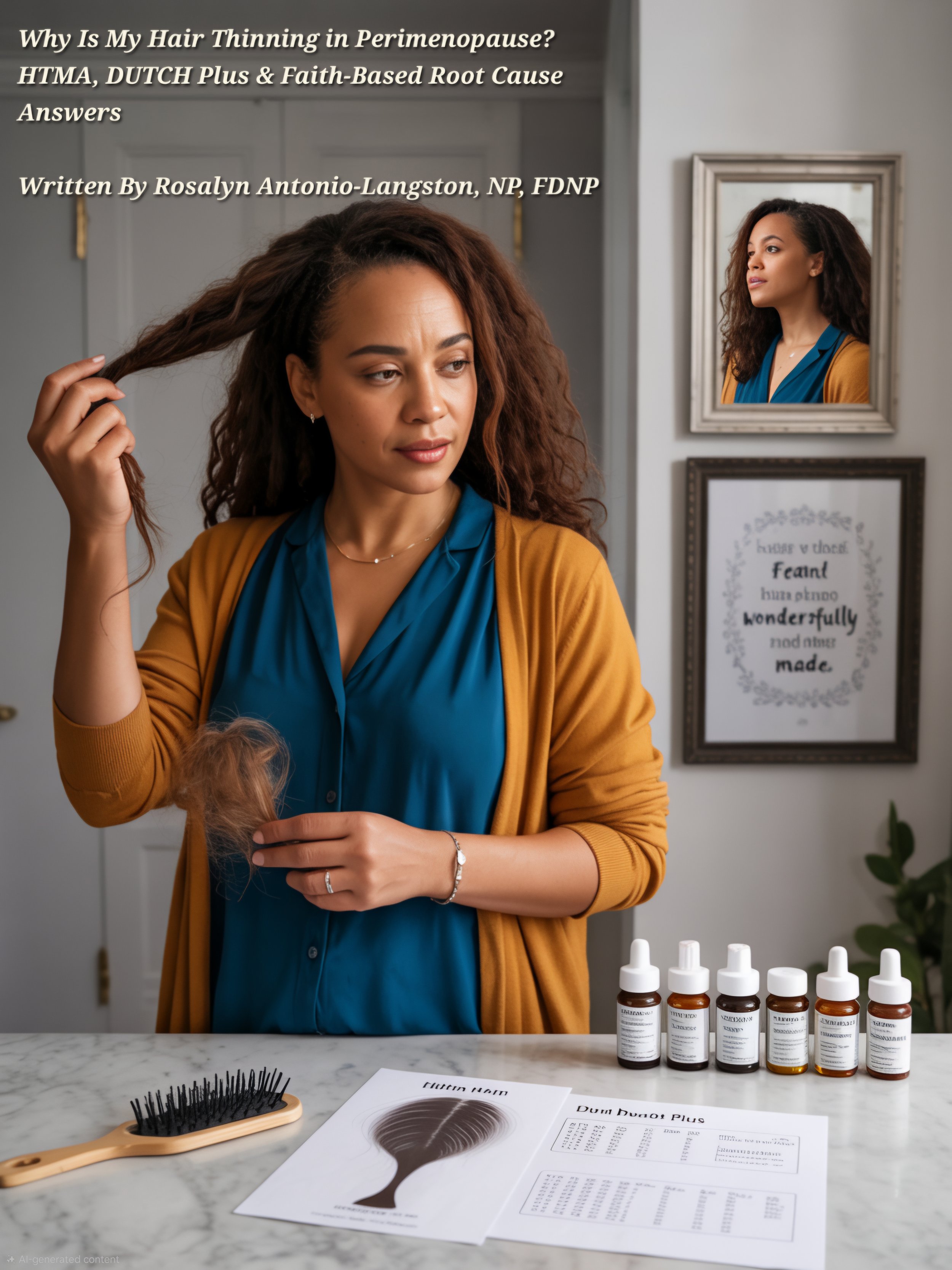 Why Is My Hair Thinning in Perimenopause? HTMA, DUTCH Plus &amp; Faith-Based Root Cause Answers